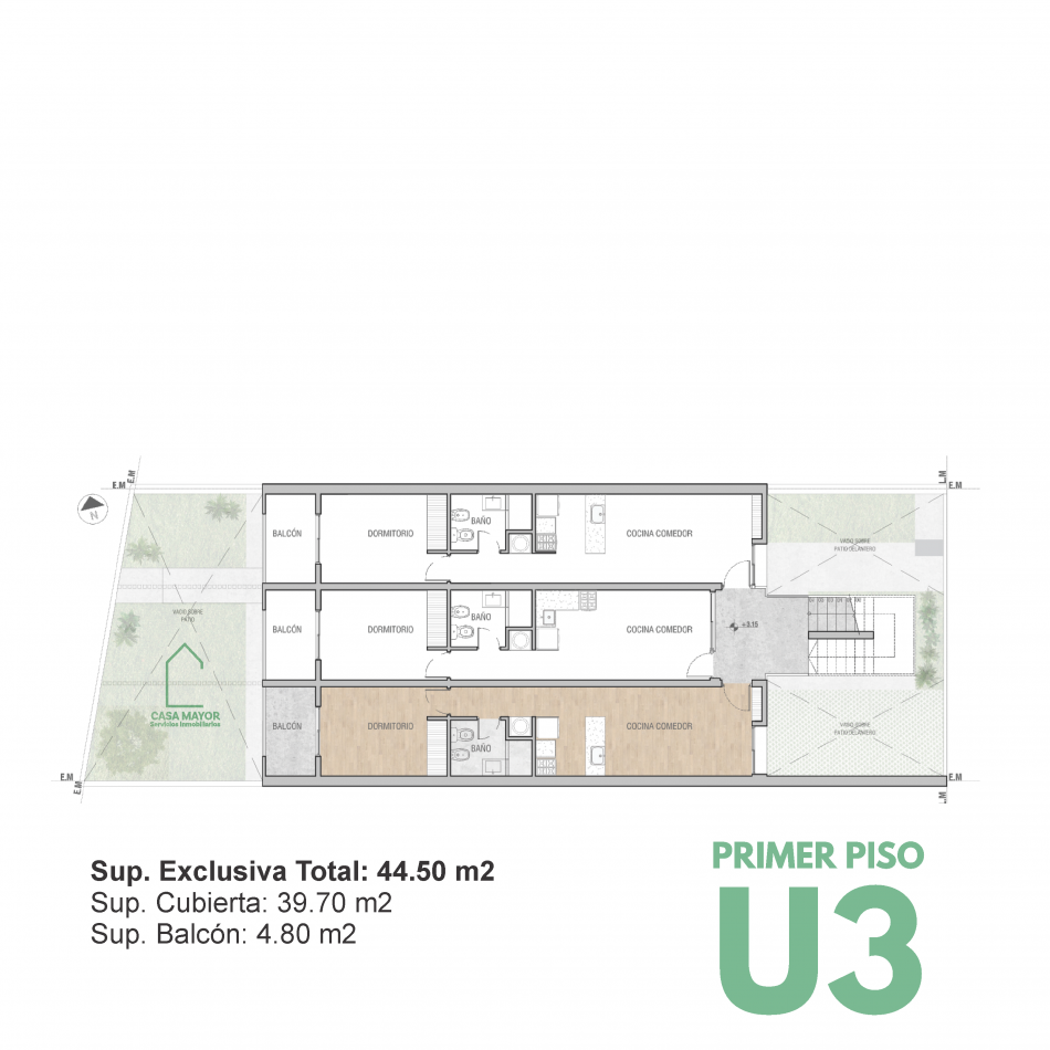 VENTA DE DEPARTAMENTOS EN BARRIO SARGENTO CABRAL